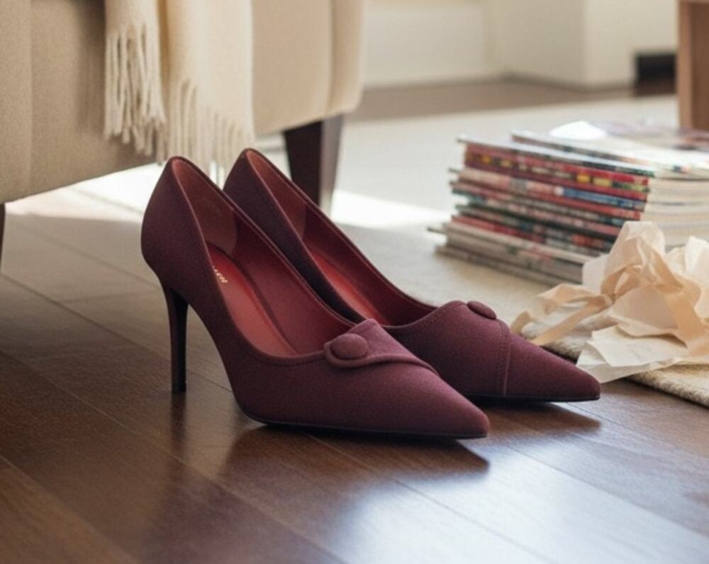 Covington Krauss Purple Pointed Toe High Heels Women Size 8.5 M New